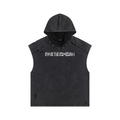 Snow Washed Boxy Hooded Tank Top